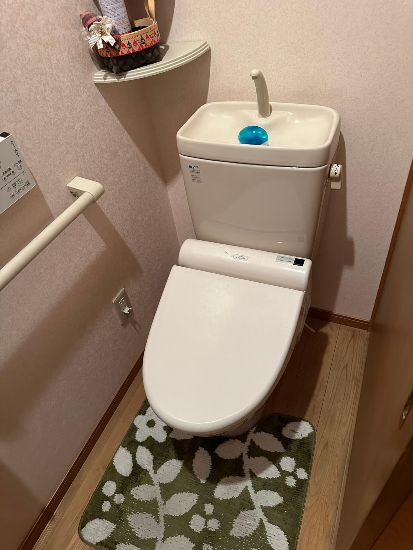 トイレ水漏れタンク内消耗部品交換作業事例-尼崎市大庄北