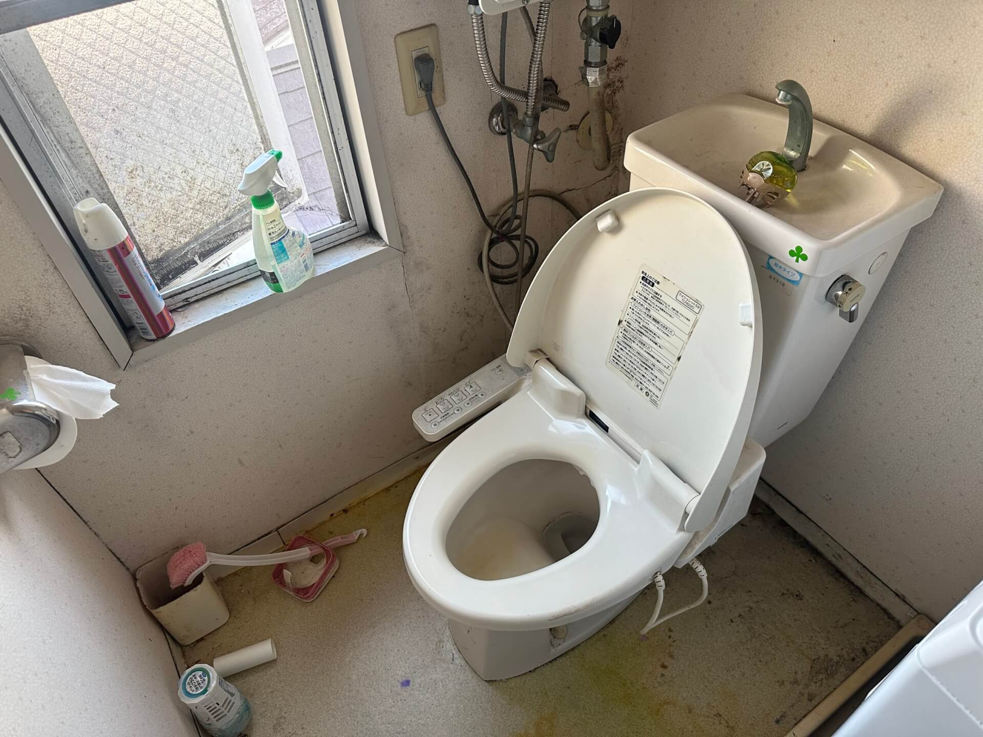 トイレつまりを高圧洗浄で解消-東大阪市昭和町