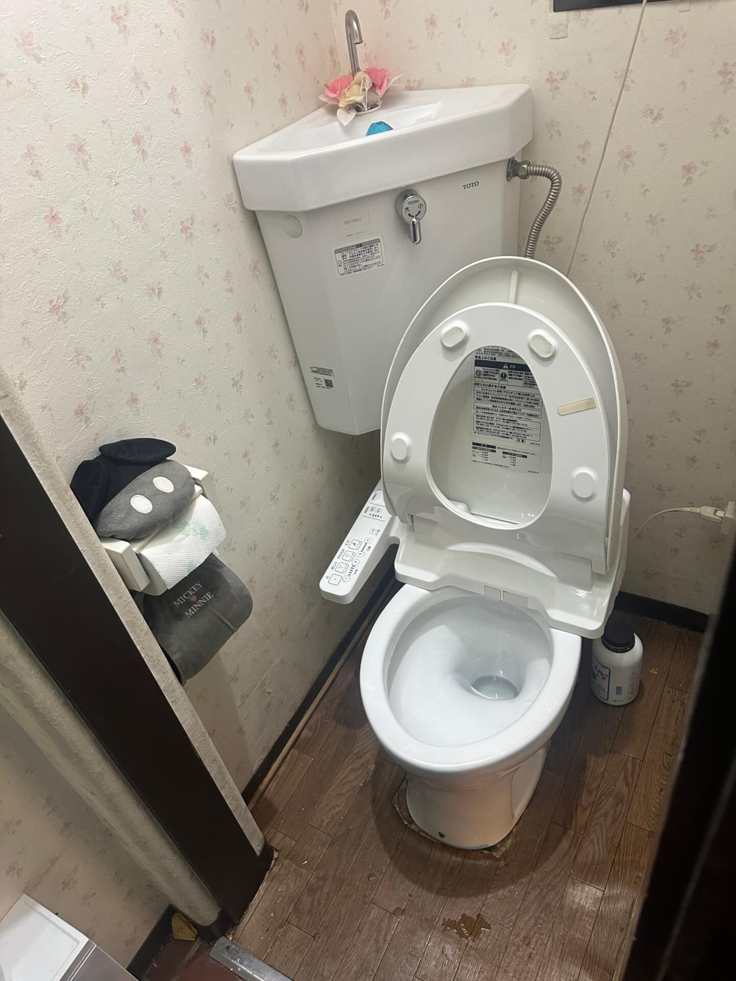 トイレつまりを高圧洗浄等で作業した事例-吹田市天道町